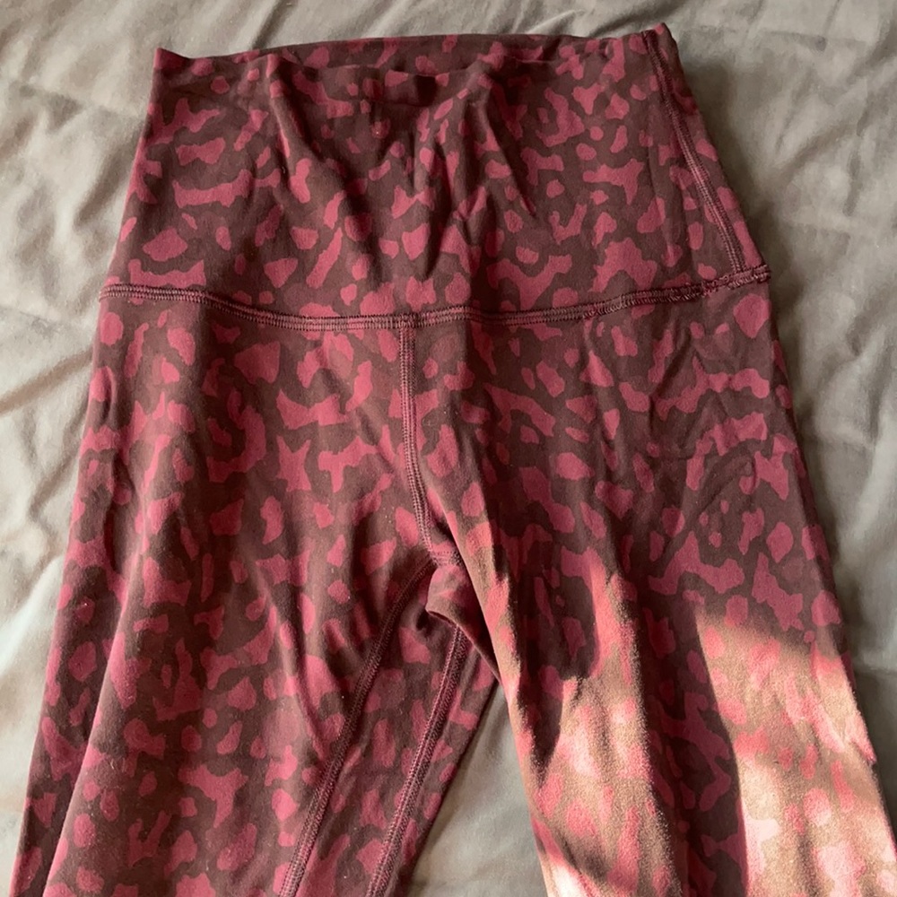 Lululemon Align Pant 28” in Red Wild Thing Camo